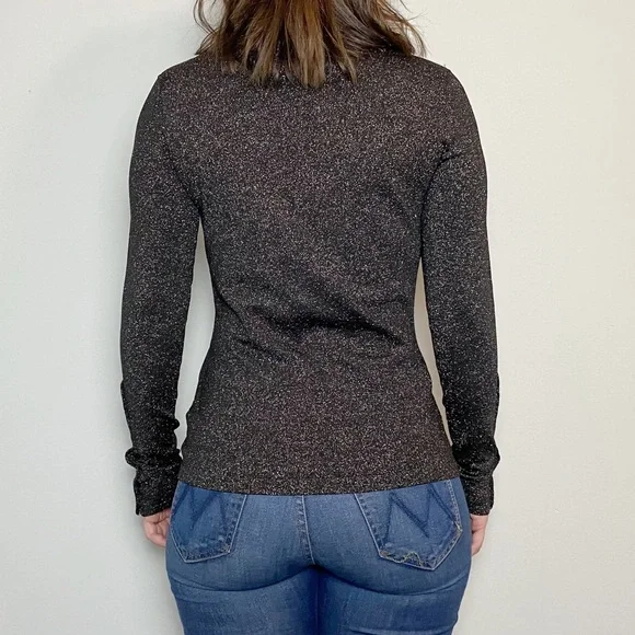 J. McLaughlin NWOT Jamey Metallic Shimmer Sweater - Picture 3 of 9